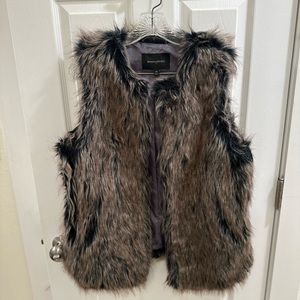 Banana republic Faux fur vest
